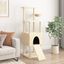 vidaXL Rascador para gatos con postes de sisal crema 153 cm, , large indicador imagen numero 2