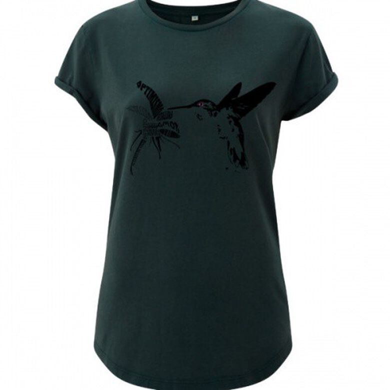 Camiseta colibrí mujer color Verde thumbnail