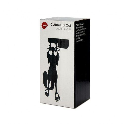Colgador para puertas Curious Cat en forma de gato color Negro, , large Imagen numero 2