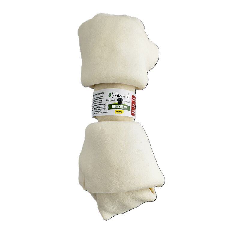 Lifebound Hueso masticable de cuero de ternera– Lote de 10, 10-12,8 cm thumbnail
