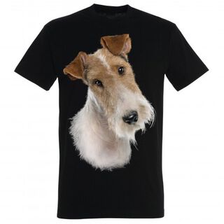 Camiseta Fox Terrier color Negro