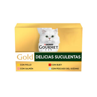 Gourmet Gold Delicias Suculentas Mixtas lata para gatos