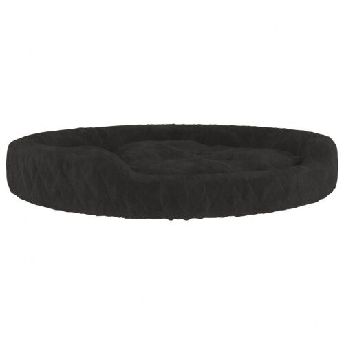 Vidaxl cama redonda acolchada negra para perros, , large Imagen numero 1