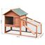 Casa para conejos PawHut de madera y tela asfáltica color Marrón, , large indicador imagen numero 3