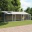 vidaXL Jaula de perros techo y puertas acero galvanizado gris 12x2x2 m, , large indicador imagen numero 15