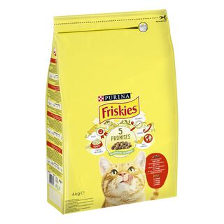 Friskies Adult Buey con Pollo y Verduras pienso para gatos