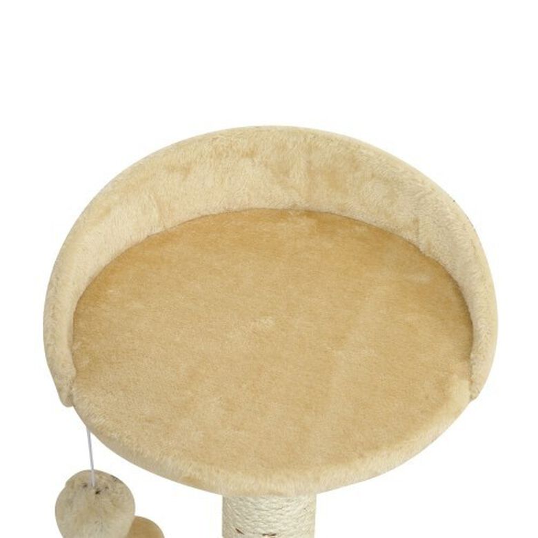 Rascador PawHut cama y arbol para gatos color Crema thumbnail