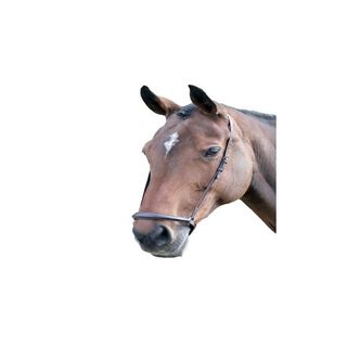 Blenheim Muserola de Cuero Marrón para caballos ponys