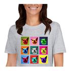 Mascochula camiseta mujer warhol personalizada con tu mascota gris, , large image number null