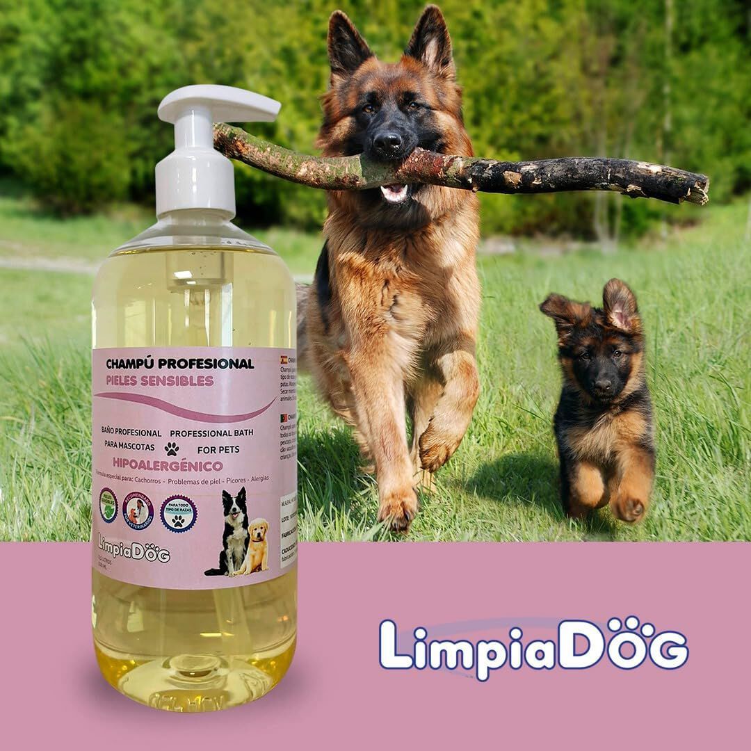 LIMPIADOG Champu para Perros Pieles sensibles Suave hipoealergenico, para Todas Las Razas y Edades con dosificador 5 Litros, , large Imagen numero 6