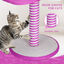 Nobleza - Juguete rascador para Gatos, Tipo Columna con Pelotas, L29*W29*H38CM(Rosa), , large indicador imagen numero 5