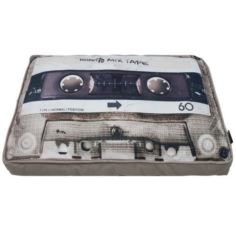 Colchón Mixtape diseño casete para perros color Beige, , large image number null