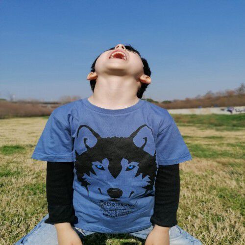 Camiseta niño/a lobo color Blanco thumbnail