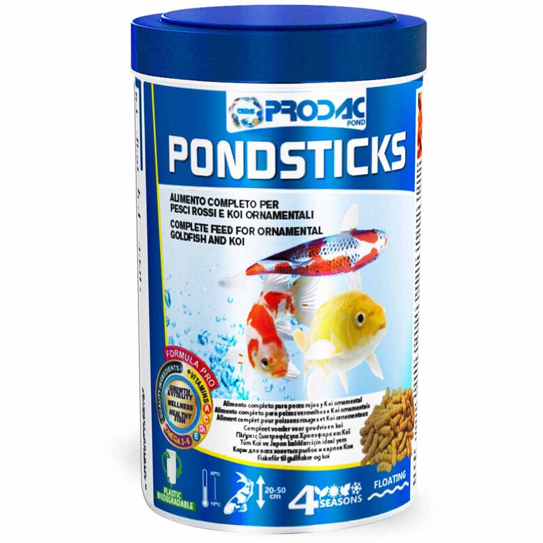 Prodac Pondsticks Alimento completo para Goldfish y Koi, , large image number null