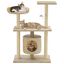 Rascador con poste de sisal color Beige, , large indicador imagen numero 1