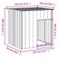 vidaXL Caseta perros tejado acero galvanizado gris claro 110x103x109cm, , large indicador imagen numero 4