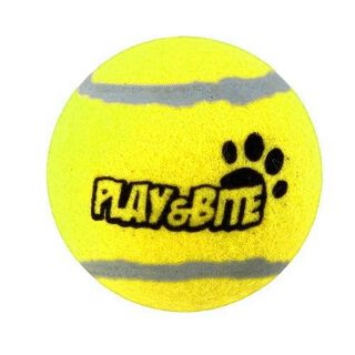Play & Bite Pelota de Tenis Amarilla para perros