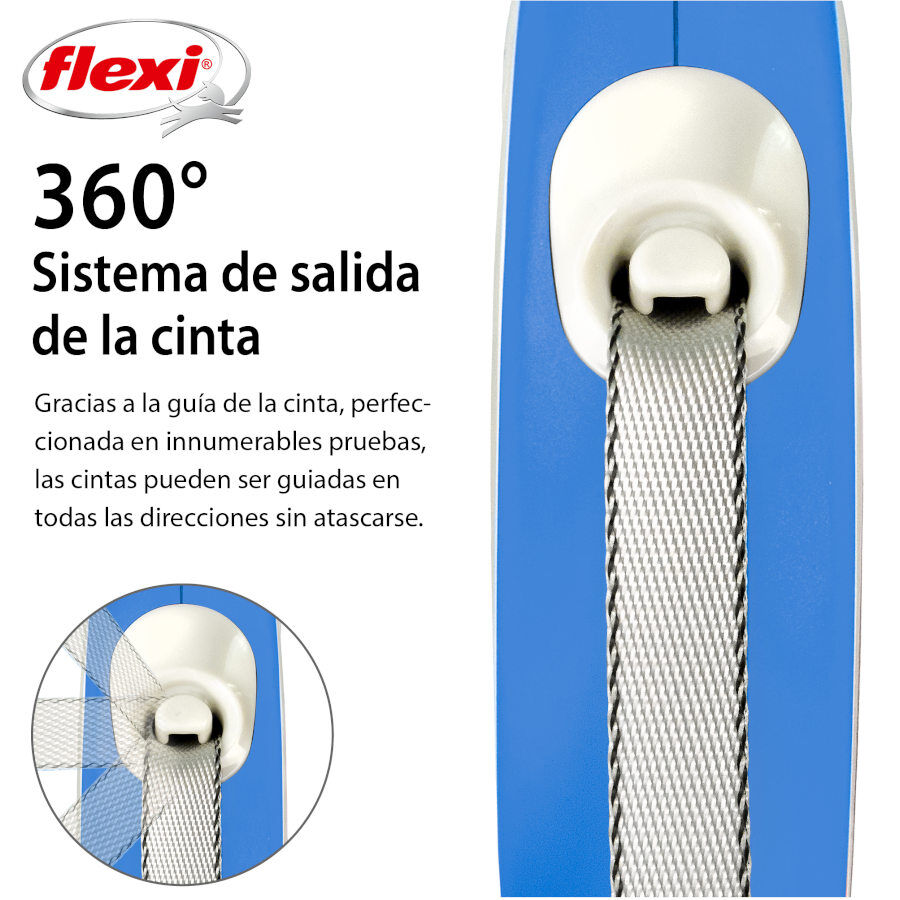 Flexi New Comfort Correa Extensible Azul Oscuro para perros, , large Imagen numero 2