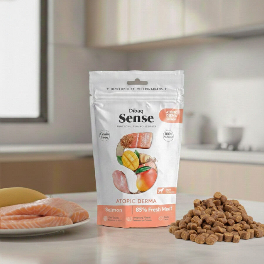 100 g Dibaq Sense Snack Atopic Derma Salm&oacute;n para perros, , large Imagen numero 3
