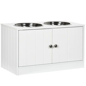 PawHut Comedero para Perros Blanco