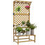 Outsunny Estantería para Plantas de Madera Soporte para Macetas de 2 Niveles con Enrejado para Jardín Patio Terraza Balcón 75x50x166 cm Natural, , large indicador imagen numero 1