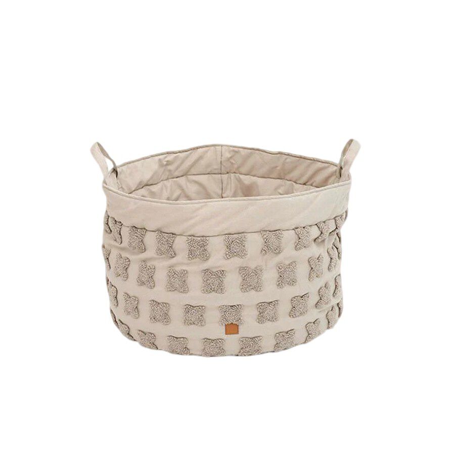 Pet and Co Cesta Feudal Louis Flowers Taupe para Perros, , large Imagen numero 1