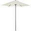 Outsunny Sombrilla de Jardín Ø2x2 m Parasol Mástil de Aluminio con Techo de Ventilación Ángulo Ajustable y Poste Desmontable para Terraza Patio Exterior Beige, , large indicador imagen numero 1