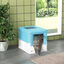 PawHut Arenero para Gatos Azul y Blanco, , large indicador imagen numero 2