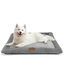 Nobleza Colchoneta para Cama para Perro Mediano, Colchón Lavable Antideslizantes para Mascotas, Cojines de Sofá Cómodos para Perros y Gatos, con Felpa Corta ultra Suave y Gruesa, Gris, 75 x 57 x 9 cm, , large indicador imagen numero 7