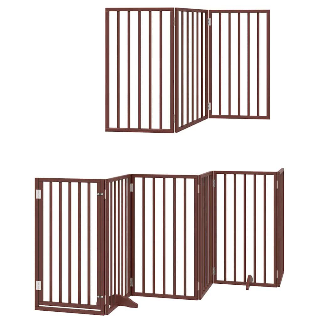 Vidaxl Puerta para Perros Plegable Paneles Puerta para Mascotas Madera de &Aacute;lamo, , large Imagen numero 4