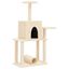 vidaXL Rascador para gatos con postes de sisal color crema 122 cm, , large indicador imagen numero 1