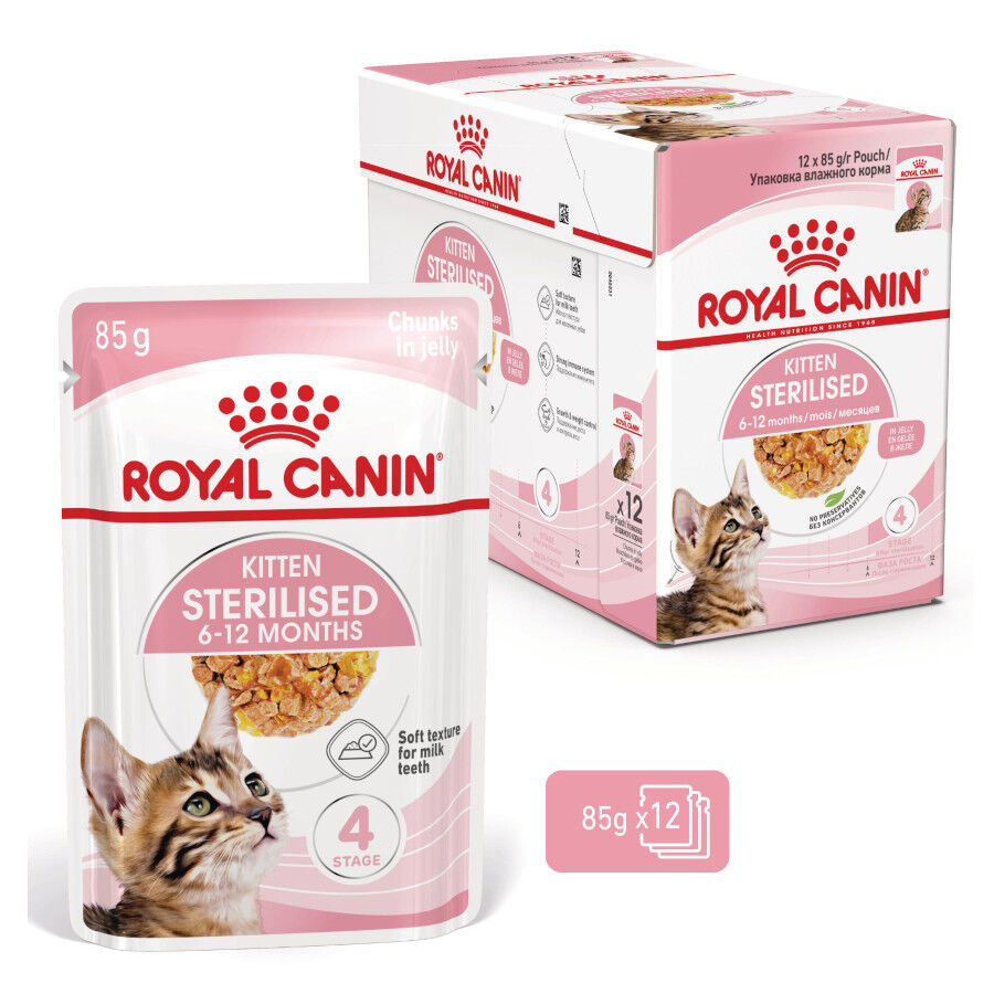 Royal Canin Kitten Sterilised gelatina para gatos thumbnail