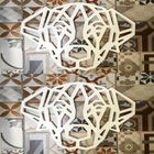 Silueta decorativa de perro raza Labrador Retriever color Blanco, , large image number null