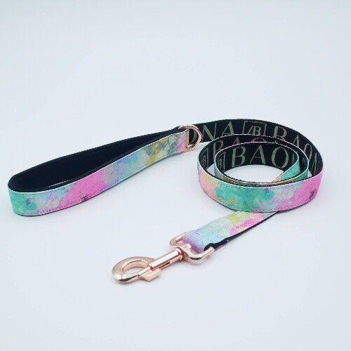 Baona correa yamuna de nylon reciclado multicolor para perros, , large Imagen numero 1