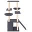 vidaXL Rascador para gatos con postes de sisal gris oscuro 133 cm, , large indicador imagen numero 3