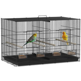 PawHut Jaula para Pájaros Negro