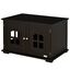 PawHut casa de madera y mueble arenero marrón para gatos, , large indicador imagen numero 1