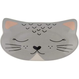 Mason Cash Smokey Cat Comedero para gatos