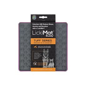 Comedero LickiMat Tuff Buddy Morado para perro
