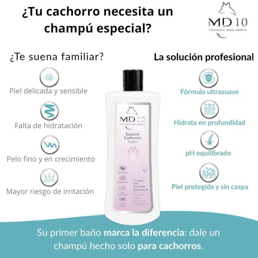 Champ&uacute; para Cachorros - Fabricado en Espa&ntilde;a - 300ml - MD10 COLLECTION, , large Imagen numero 4