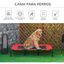 PawHut cama elevada color rojo para perros, , large indicador imagen numero 5