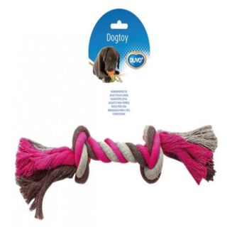 Juguete de hueso de cuerda para perros color Rosa