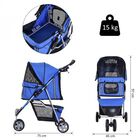 Cochecito plegable PawHut para mascotas color Azul, , large image number null
