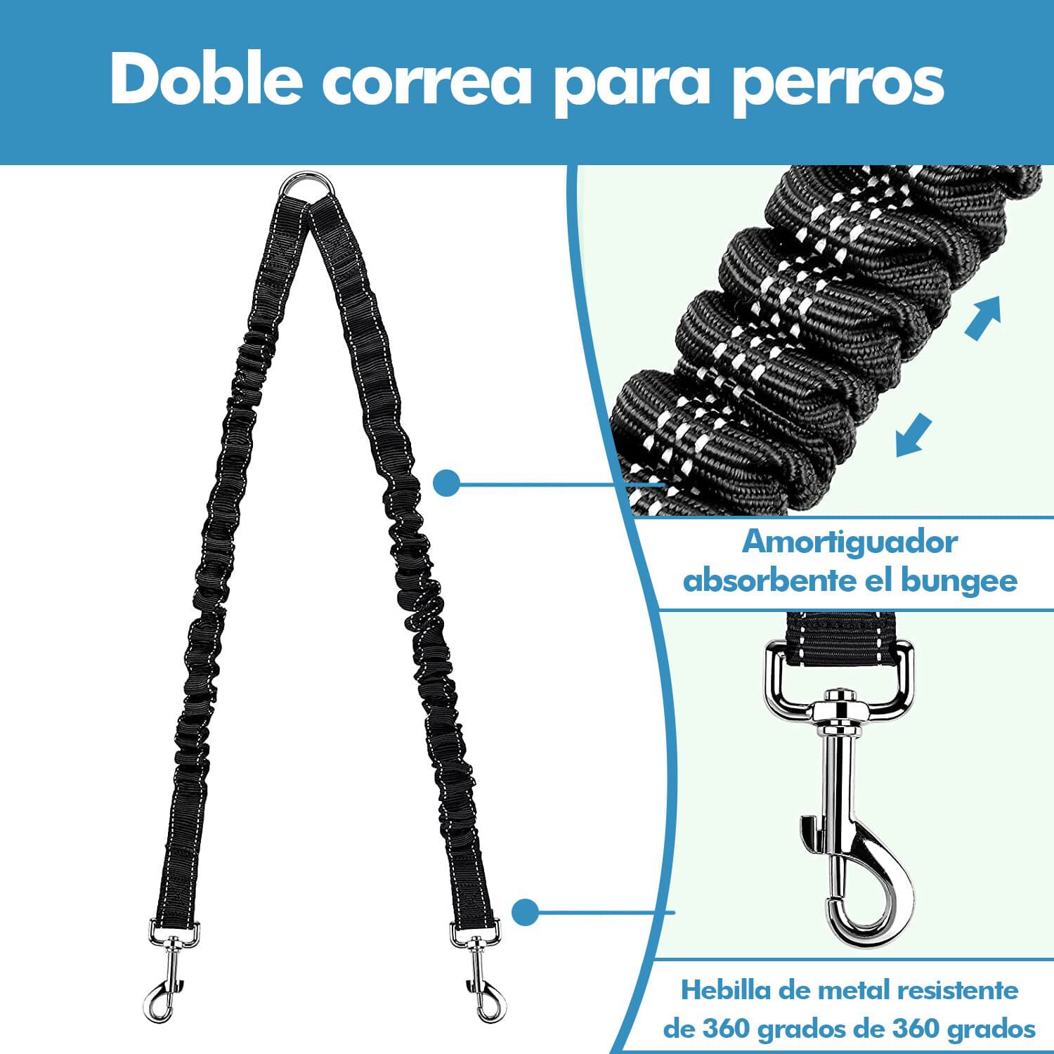 Edipets correa doble antitirones mango acolchado para perros thumbnail