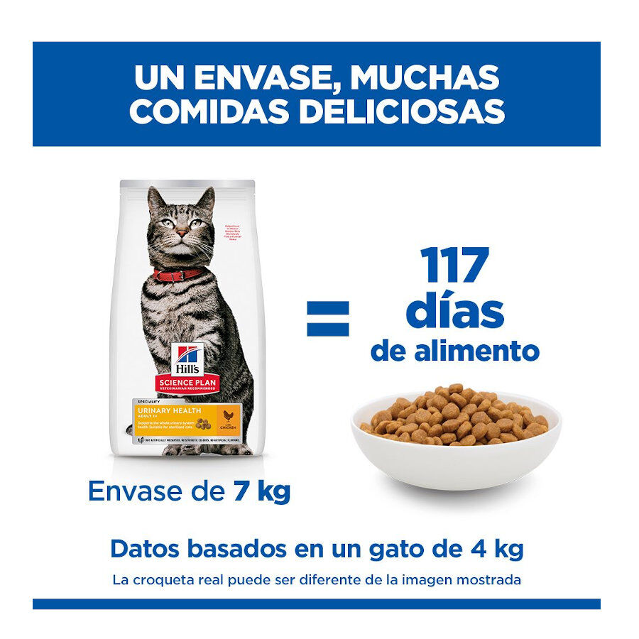 1.5 kg Hill's Urinary Pollo pienso para gatos, , large Imagen numero 5