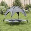 vidaXL Cama para perros con dosel antracita tela oxford y acero, , large indicador imagen numero 6