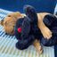 Snuggle Puppy Perrito de peluche para perros con latido marrón negro, , large indicador imagen numero 4
