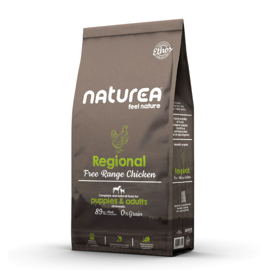 10 kg Naturea Ethos Regional Free Range Pollo pienso para perros, , large Imagen numero 1
