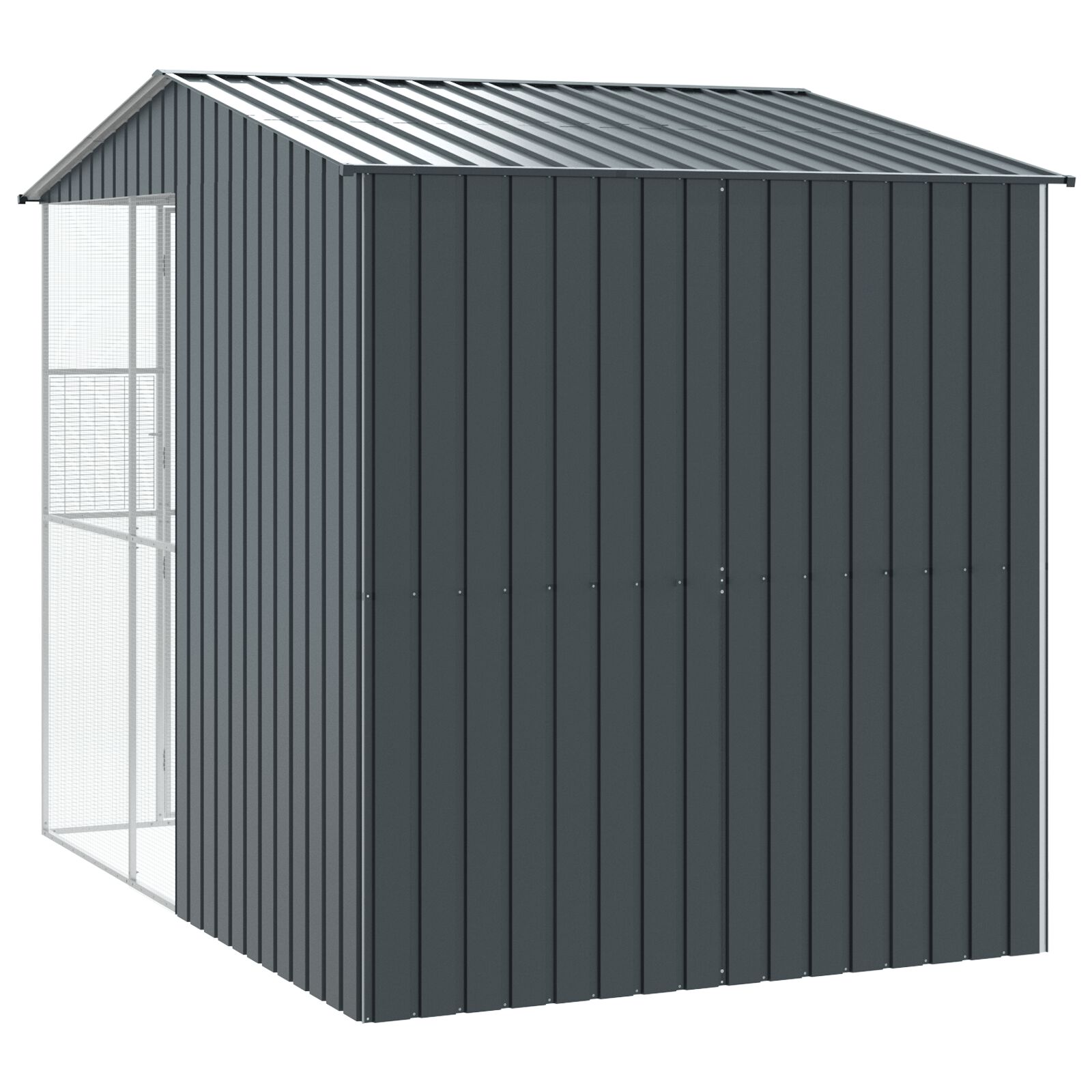 VidaXL Aviario Acero Gris Antracita para pájaros thumbnail