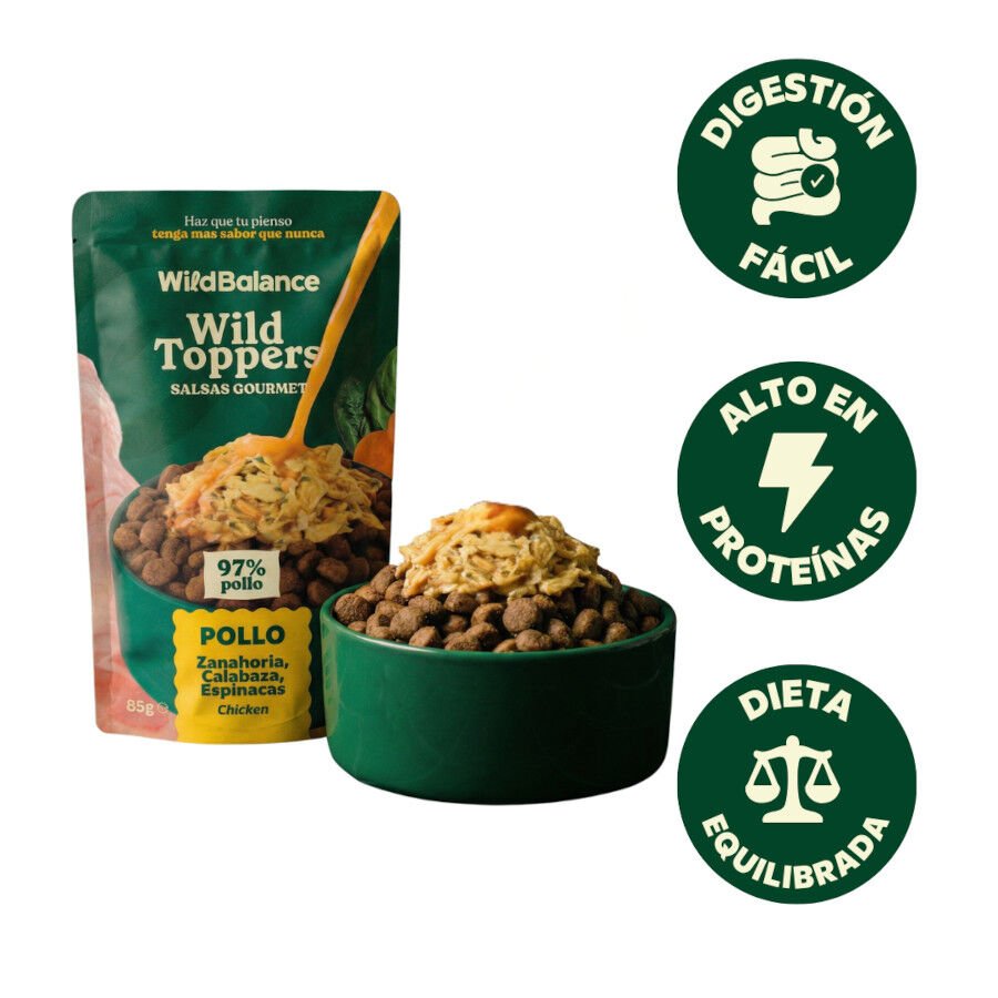 85 g Wild Balance Toppers Pollo salsa para perros, , large Imagen numero 2